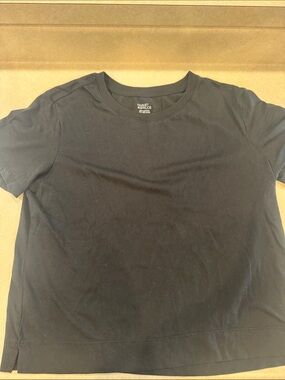 Market & Spruce Black Short-Sleeve Crewneck Tee